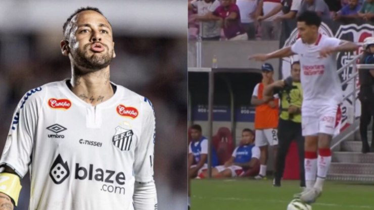 Neymar se irrita com lance polêmico em Santa Cruz x Náutico