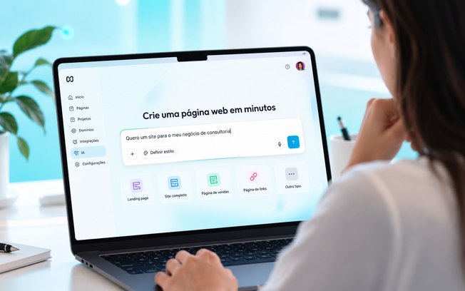 Site feito por IA aparece no Google e aceita domínio próprio