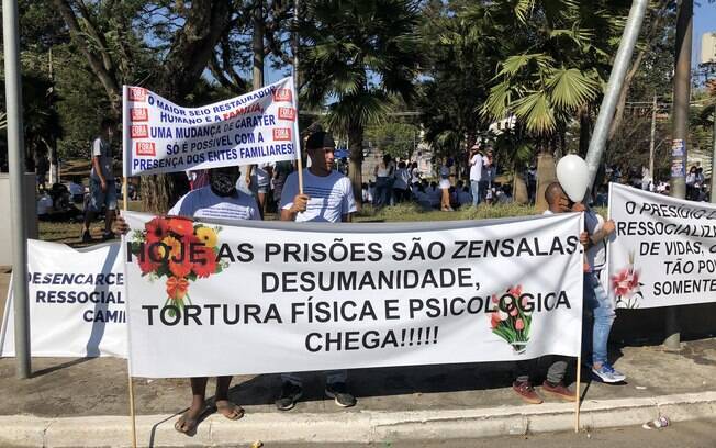 Protesto de familiares dos presos de São Paulo 