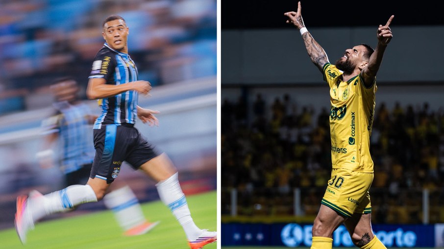Carlos Vinícius deve liderar o ataque do Grêmio, enquanto Bruno Santos é uma das principais armas ofensivas do Mirassol na decisão em Porto Alegre