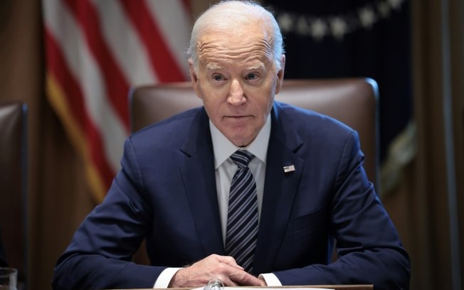 O presidente americano, Joe Biden, na Casa Branca, em 15 de maio de 2024