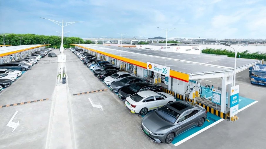 Atualmente, este hub da marca Shell atende mais de 3.300 clientes de veículos elétricos todos os dias 