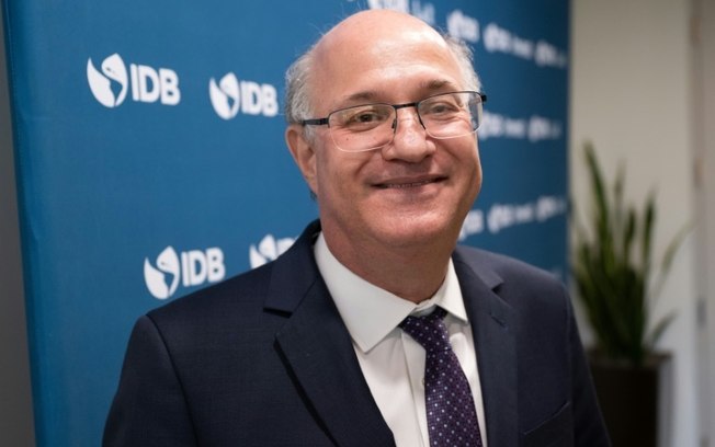 Ilan Goldfajn, presidente do Banco Interamericano de Desenvolvimento, em sua sede em Washington, em 23 de outubro de 2024