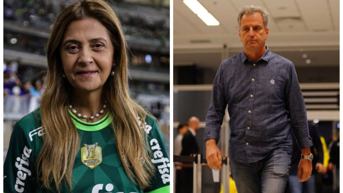 Rodolfo Landim e Leila Pereira, presidentes de Flamengo e Palmeiras, se posicionaram contra a paralisação do Brasileirão