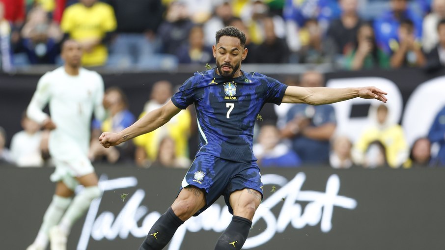 Matheus Cunha jogando pelo Brasil