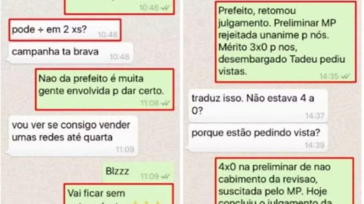 Conversas foram parar nas mãos da Polícia Federal