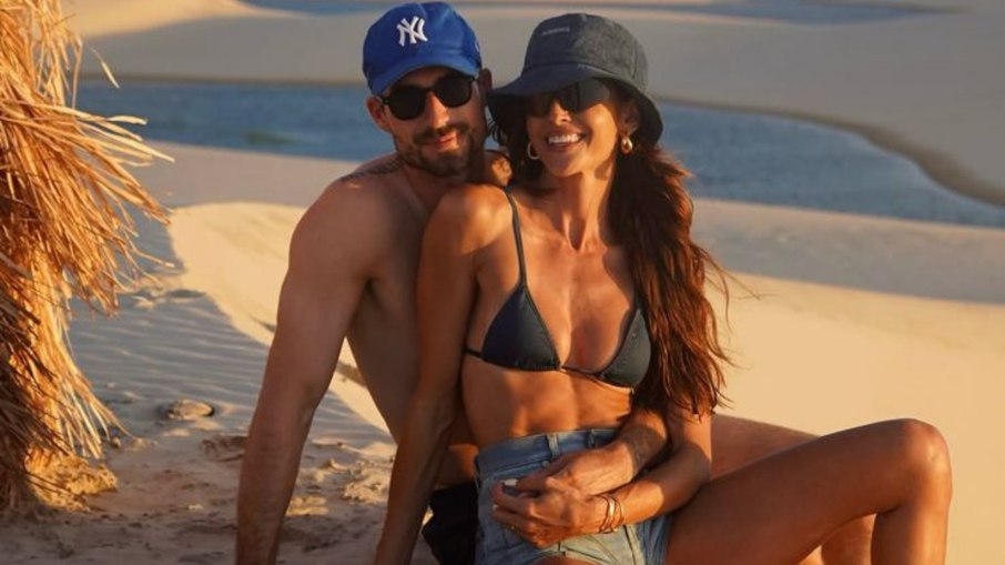 Izabel Goulart e o seu noivo, Kevin Trapp
