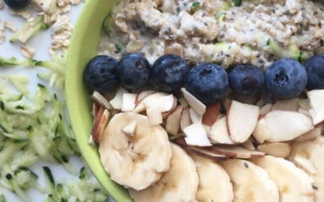 Banana combina com o mingau de aveia turbinado