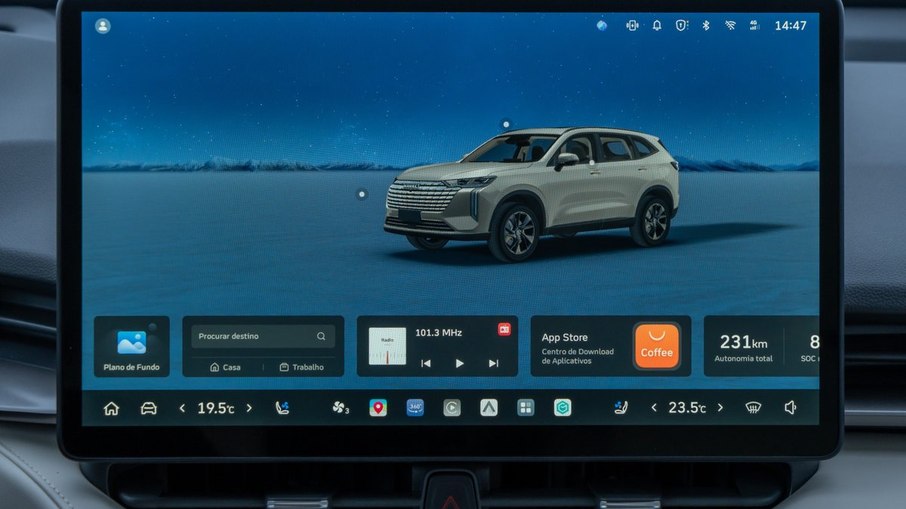 Central multimídia do GWM Haval H6 2026 Central multimídia do GWM Haval H6 2026