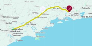 Dutra está bloqueada em Piraí (RJ) e tem mão dupla em trecho próximo