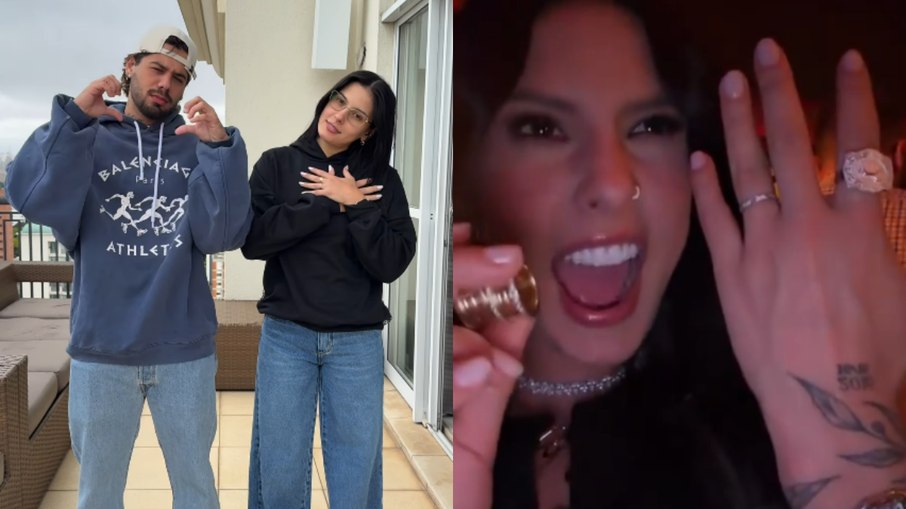 Ana Castela mostra aliança dada por Zé Felipe