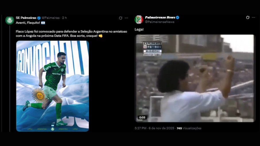 Torcida do Palmeiras protesta contra convocação de Flaco López Torcida do Palmeiras protesta contra convocação de Flaco López