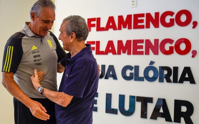 Parreira com o técnico Tite