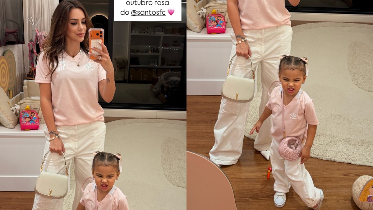 Bruna Biancardi posa ao lado de Mavie