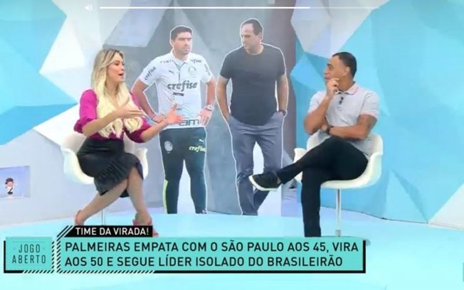 Renata Fan e Denilson analisam gol polêmico de jogo entre São Paulo e Palmeiras