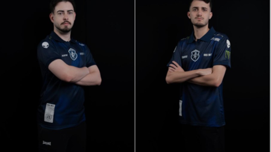 Da esquerda para a direita, Vitor “ViTU2K” Stavarengo e Caio “Caiowski” Caldatto