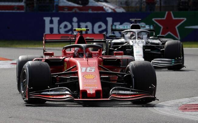 Charles Leclerc durante o Grande Prêmio da Itália de F1