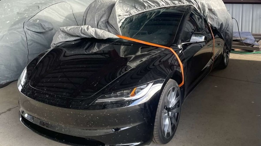 A nova cara do Tesla Model 3 exibe mudanças evolutivas