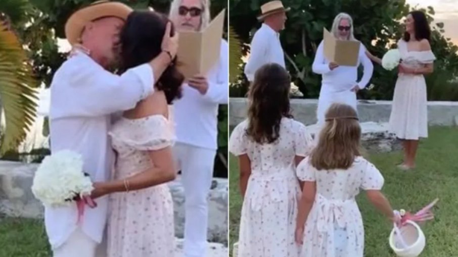Demi Moore grava renovação de casamento do ex Bruce Willis e esposa