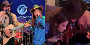 George Henrique e Maiara são flagrados cantando em bar nos EUA