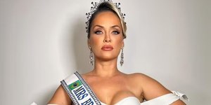 Miss de SC vence 1º concurso internacional de beleza aos 40 anos e mãe de quatro filhos
