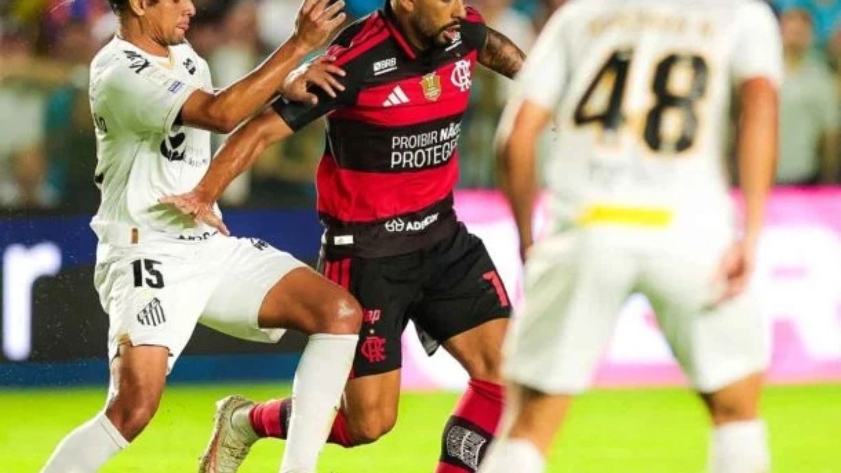 Flamengo e Santos empatam em jogo marcado por reviravoltas