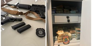 Fraude do INSS: ação apreende fuzil, dinheiro e carros de luxo