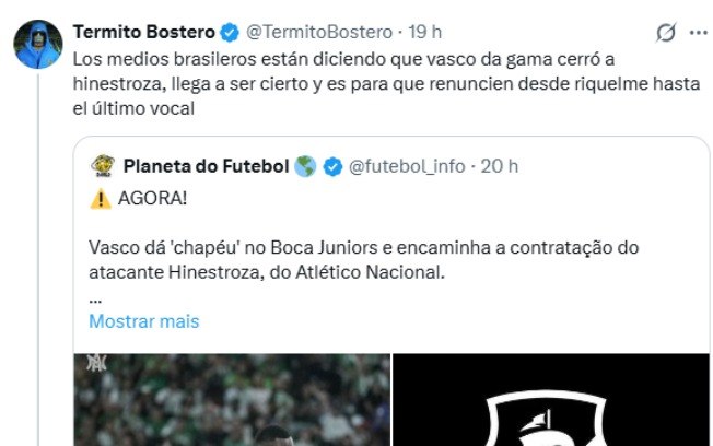 Torcedores do Boca ameaçam Riquelme após chapéu vascaíno