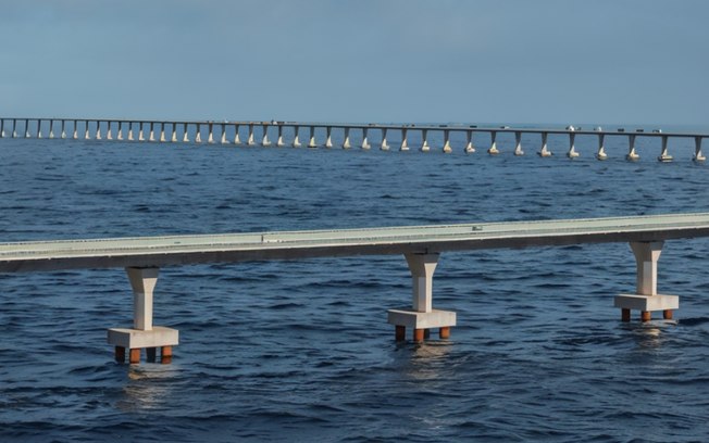 Ponte na Bahia promete ser a maior da América Latina, com 12,4 km - Foto