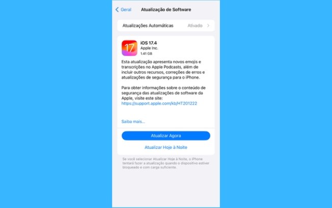 iOS 17.4 está disponível com novos emojis para o iPhone