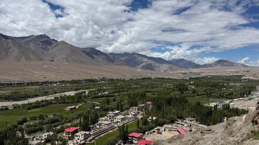 Cidade de Leh, Ladakh Cidade de Leh, Ladakh