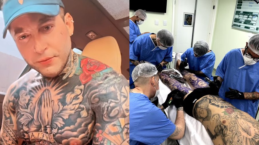 Igor Kannário passou oito horas sedado para se tatuar