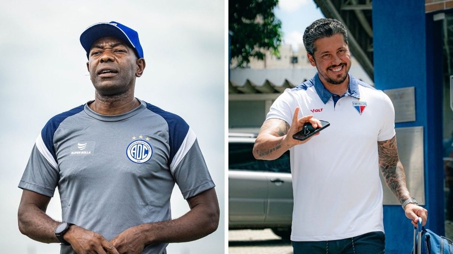 Cláudio Caçapa comanda o Confiança, enquanto Thiago Carpini está no Fortaleza