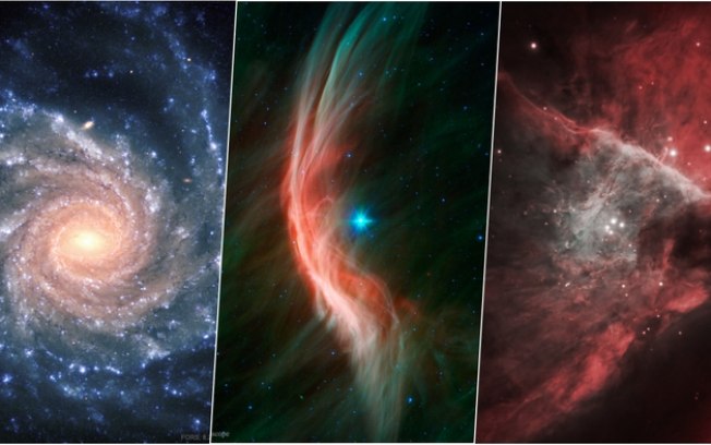 Destaques da NASA: galáxia, estrela fugindo e   nas fotos astronômicas da semana