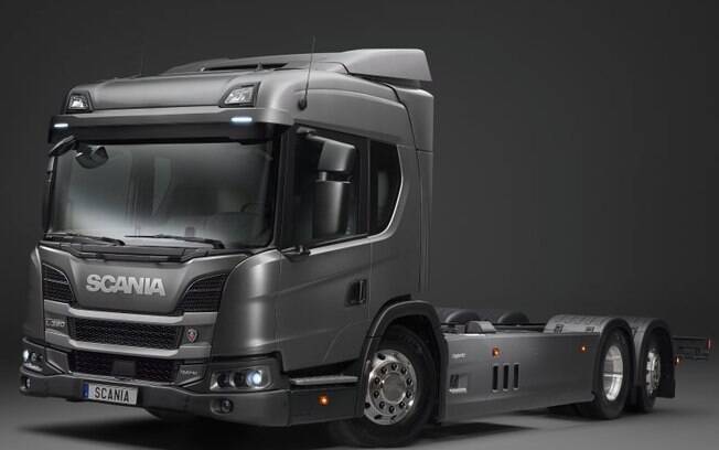 Os caminhões Scania 100% elétrico destina-se a aplicações urbanas, com um alcance de 250 km com uma carga