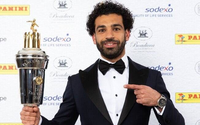 Mohamed Salah  foi eleito o melhor jogador do Campeonato Inglês 2017/18