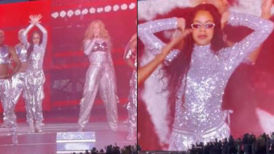 Blue Ivy rouba a cena ao se apresentar com Beyoncé em show