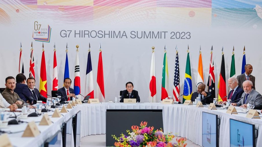 Lula discursa na cúpula do G7