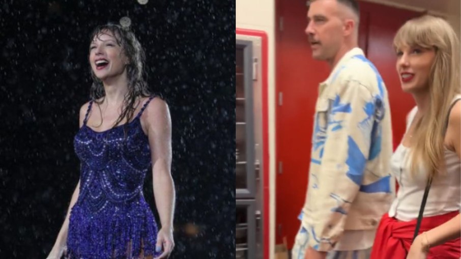 Taylor Swift é vista pela primeira vez com Travis Kelce