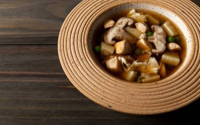Foto da receita Sopa Oriental pronta.