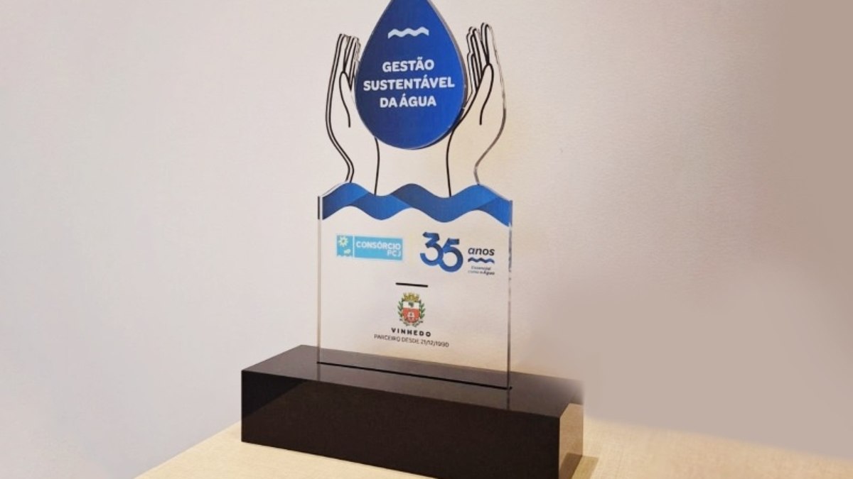 Troféu “Gestão Sustentável da Água” foi entregue em reconhecimento às prefeituras associadas