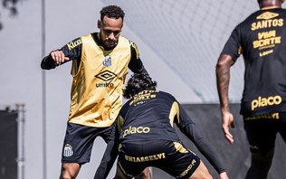 Santos: Neymar treina normalmente e é reforço contra o Juventude