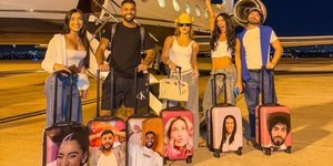 Virginia faz viagem com amigos e viraliza por conta das bagagens