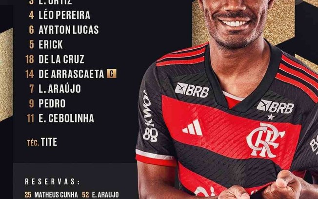 Escalação do Flamengo