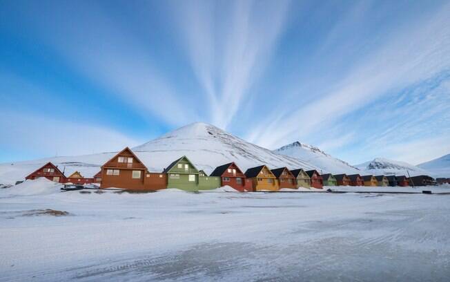 Longyearbyen tem o solo permanentemente congelado