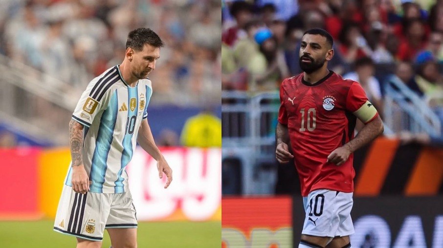 Messi e Salah são os grandes craques de Argentina e Egito