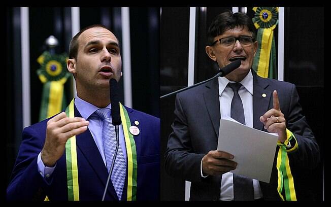 Eduardo Bolsonaro e Éder Mauro foram investigados no Conselho de Ética por causa de incidentes com Jean Wyllys