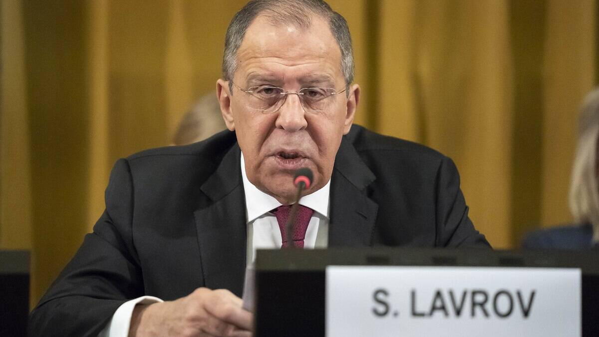Sergey Lavrov Ministro das Relações Exteriores da Rússia