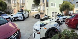 Táxis autônomos travam rua e causam confusão em São Francisco