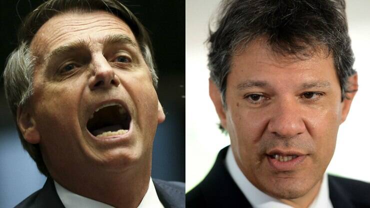 Empate entre Haddad e Bolsonaro acontece em uma cidade do país